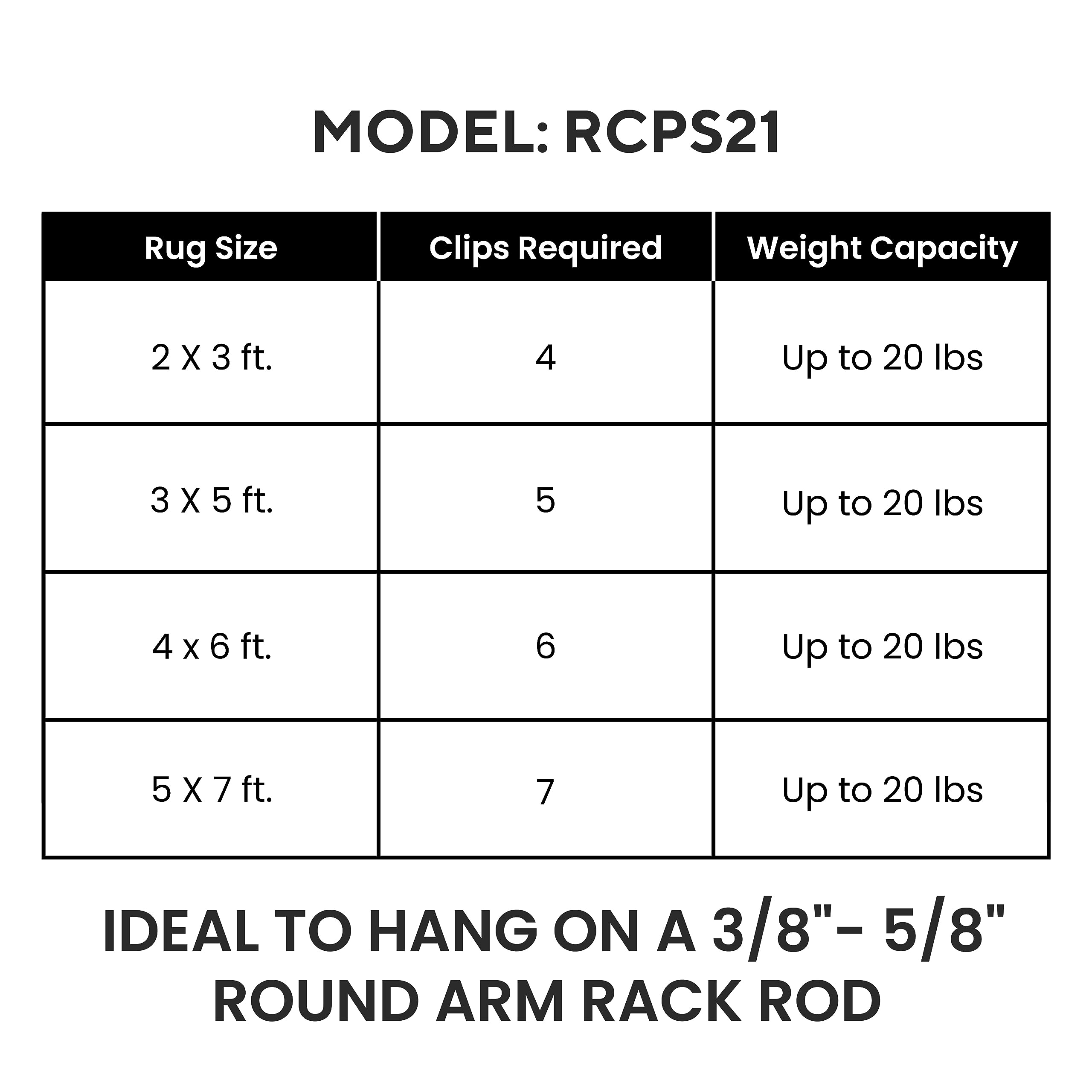 Durable Alligator Rug Clips for Hanging Rugs, Shawls, Leather Hides & Quilts - Silver J Hook Clamps (50 Pack) Fits 3/8
