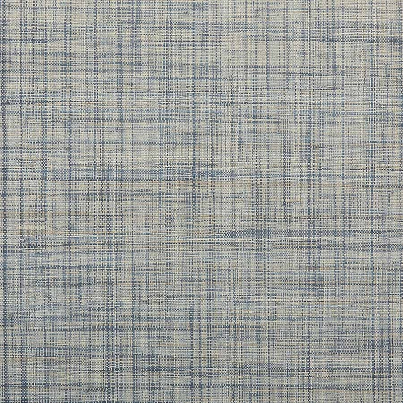 Phillip Jeffries 1156 Island Raffia Wallpaper - Deep Blue Sea Textured Design for Coastal & Nautical Home Decor