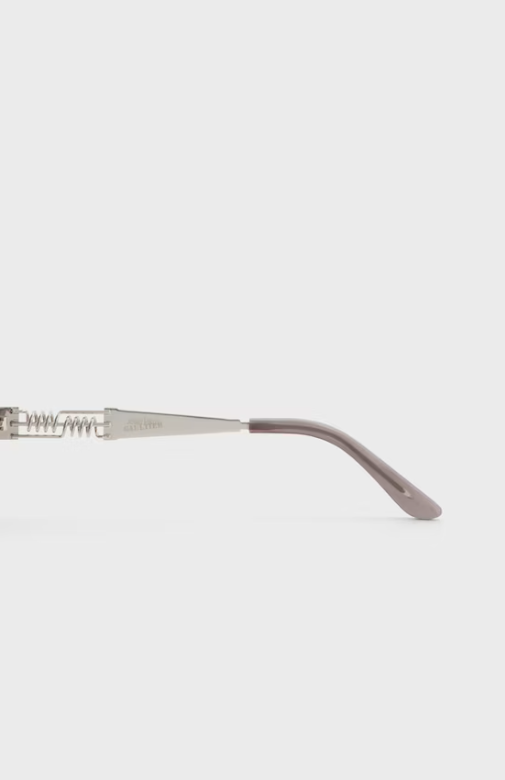 JEAN PAUL GAULTIER THE SILVER 56 6106 SUNGLASSES - Double Ressort 91 - Luxury Designer Sunglasses for Women & Men - Perfect for Beach, Driving & Outdoor Activities