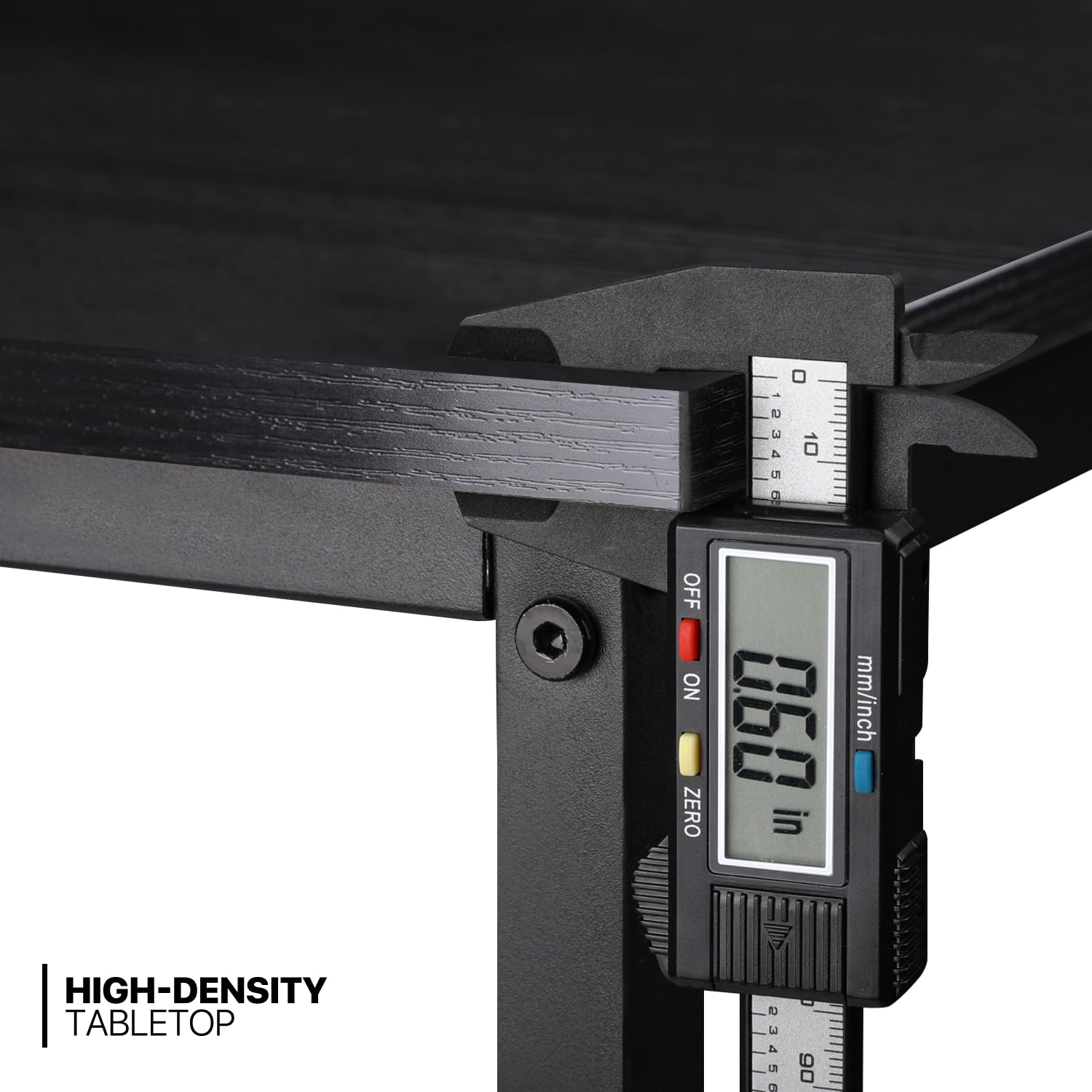 MoNiBloom 47 Inch Computer Desk - Simple Style Home Office Desk with Storage Bag, Gaming & Writing Workstation for Small Spaces - Black | Perfect for Home Office, Study Room & Gaming Setup