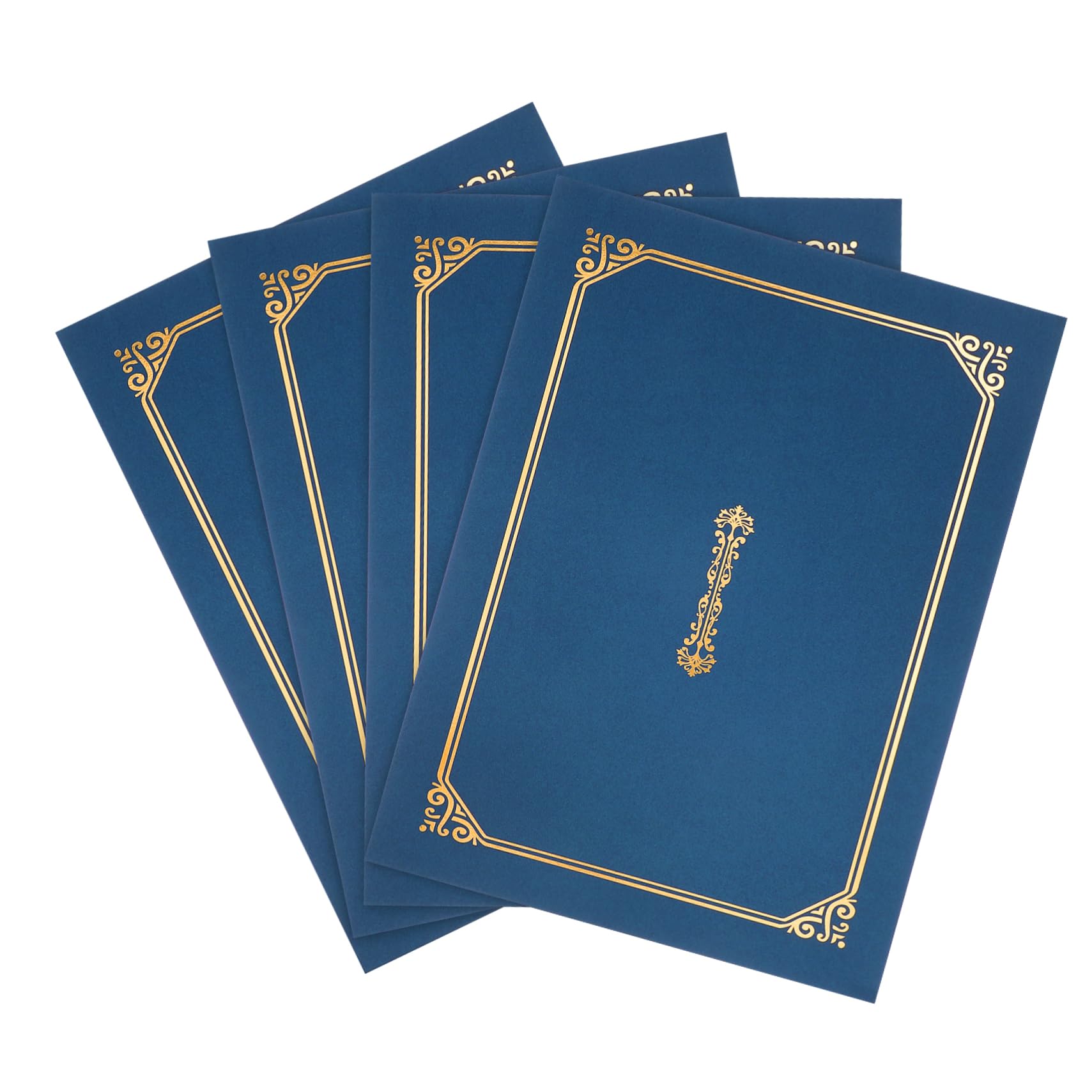 Alipis 4-Pack Blue Diploma Certificate Holders - A4 Document Folders for Awards, Diplomas & Important Papers | Perfect for Graduation, Office Organization & Professional Document Display
