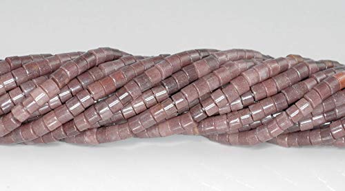 5X3MM Purple Aventurine Gemstone Grade A HEISHI Slice Loose Beads 15.5 Inch Strand - Premium Jewelry Making Supplies for DIY Bracelets, Necklaces & Craft Projects - Perfect for Beading, Arts & Sewing