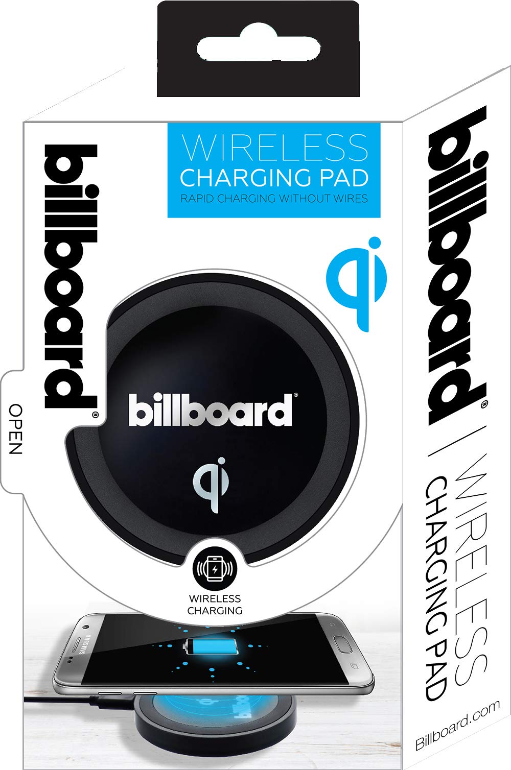 Wireless Charging Pad for iPhone, Samsung & Qi-Enabled Devices - Fast 10W Charging Station with LED Indicator - Perfect for Home, Office & Travel