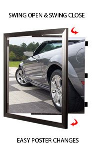 8.5x14 Poster Frame - SwingFrame Carbon Steel Display for Art, Photos & Posters - Perfect for Home, Office & Gallery Decor