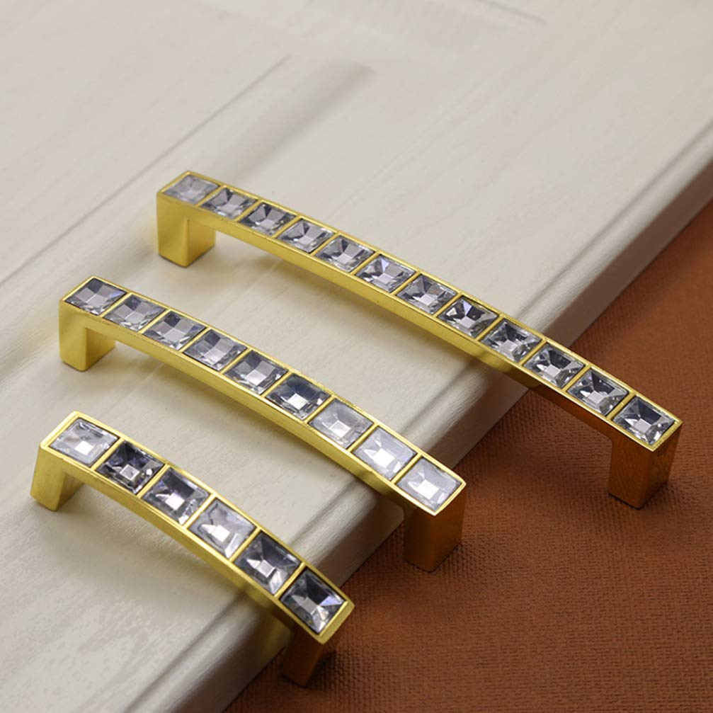 DOITOOL 2-Pack Crystal Glass Cabinet Knobs - Modern Fashion Door Handles & Dresser Drawer Pulls - Perfect for Kitchen Cabinets, Bathroom Vanities & Furniture Upgrades