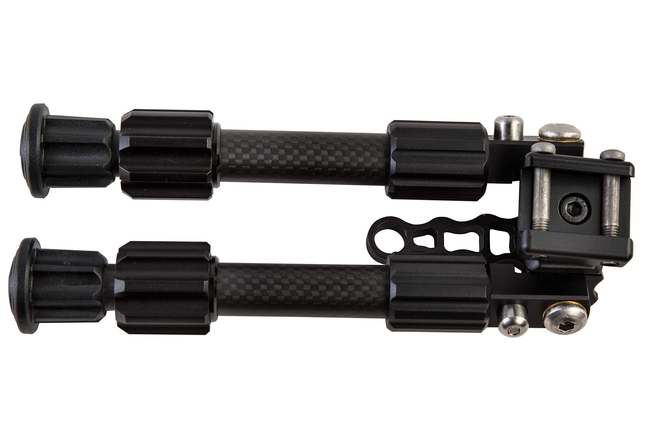 Premium Carbon Fiber Picatinny Rail Bipod with Twist Lock Quick-Deploy Legs | Tactical Shooting & Hunting Accessory | Compatible with Long Gun Rifles | Ideal for Range Training, Sport Shooting & Outdoor Hunting