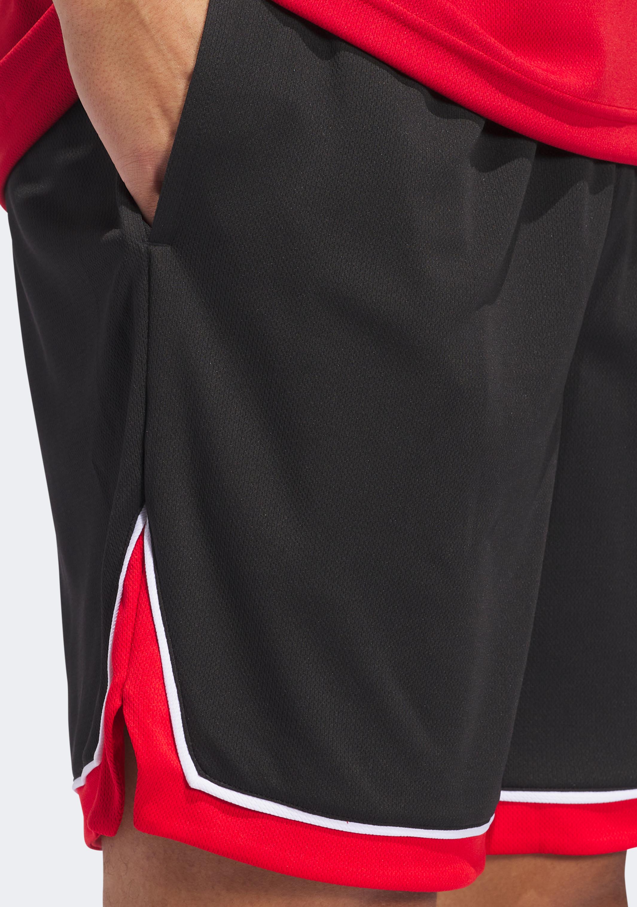 Adidas Men's Basketball Shorts - Breathable Quick-Dry Sports Shorts with Badge of Sport Logo | Perfect for Training, Gym Workouts & Casual Wear
