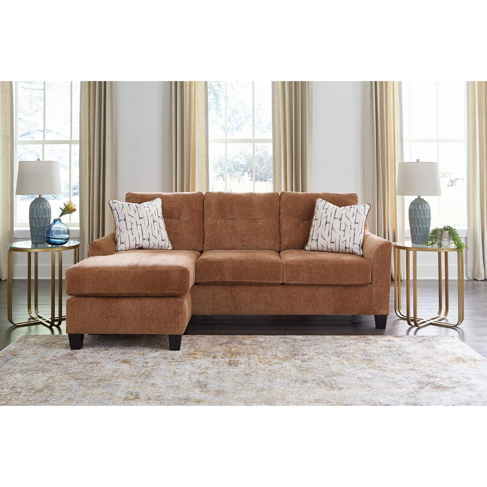 Amity Bay Sofa Chaise - Modern Sectional Couch with Chaise Lounge for Living Room, Reversible L-Shaped Sleeper Sofa Bed - Perfect for Small Spaces, Apartments & Home Theater Seating
