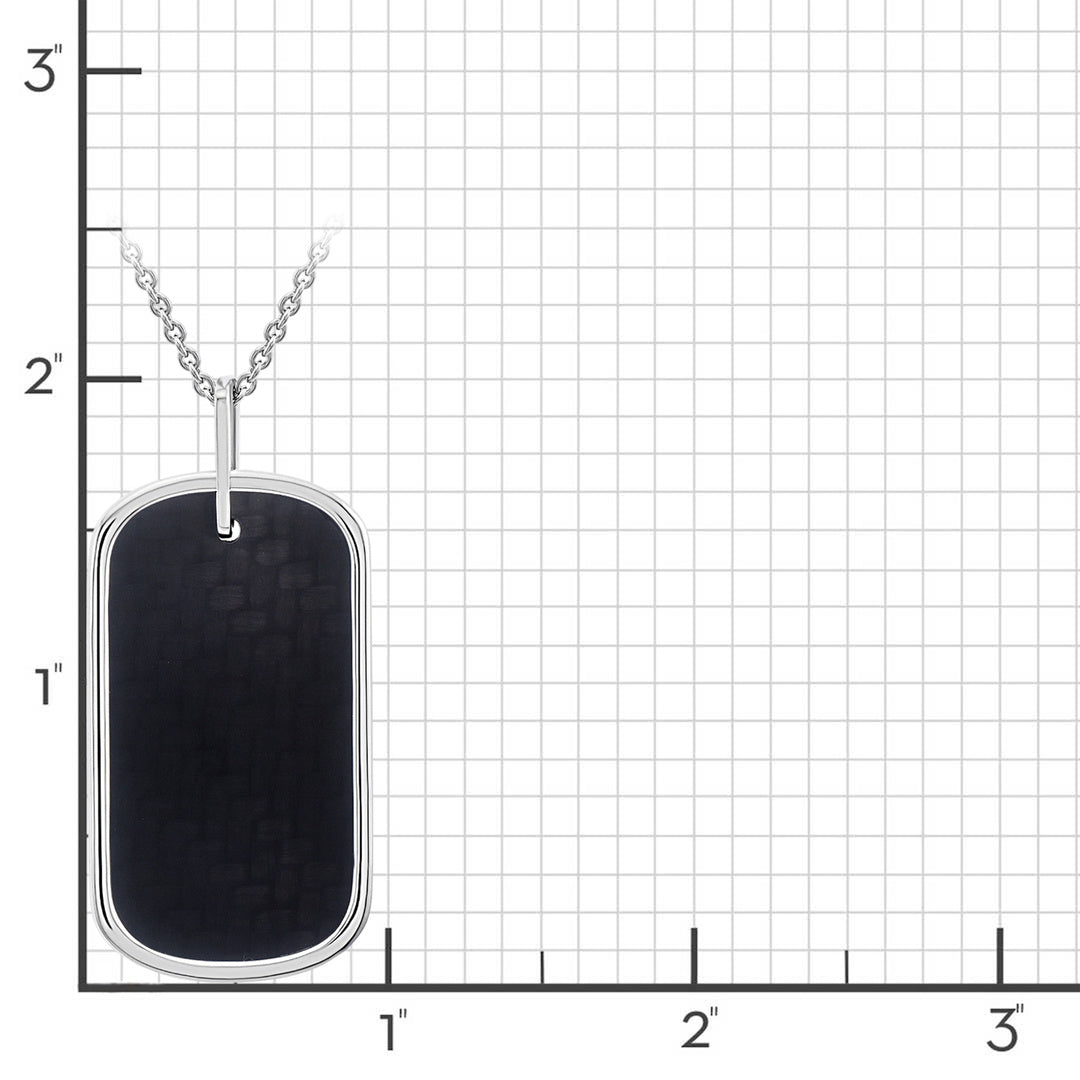 Men's Stainless Steel Dog Tag Pendant Necklace - Personalized Engraved Military Style Chain for Everyday Wear & Gifts