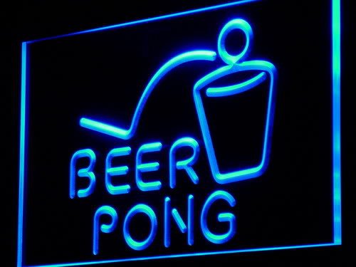 ADVPRO J214-R LED Beer Pong Light Sign - Glowing Bar Pub Party Game for Adults - Perfect for College Parties, Game Nights & Man Cave Decor