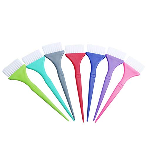 7Pcs Hair Dye Brush Set - Professional Hair Coloring & Tinting Brushes Kit with Applicator for Salon, Home Use - Perfect for Highlights, Ombre & Root Touch Up (Includes 7 Different Brush Heads)