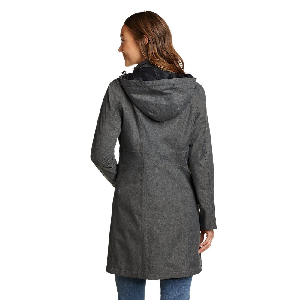 Eddie Bauer Women's Waterproof Trench Coat - Lightweight Rain Jacket for Travel & Commuting | All-Weather Windproof Outerwear for Work & Outdoor Activities
