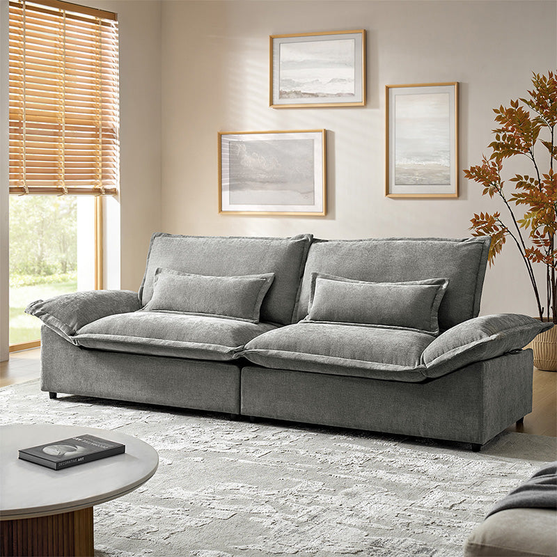 Fabiola Mini Sofa with Storage & Seamless Design - Compact Modern Loveseat for Small Spaces, Living Room, Bedroom or Dorm