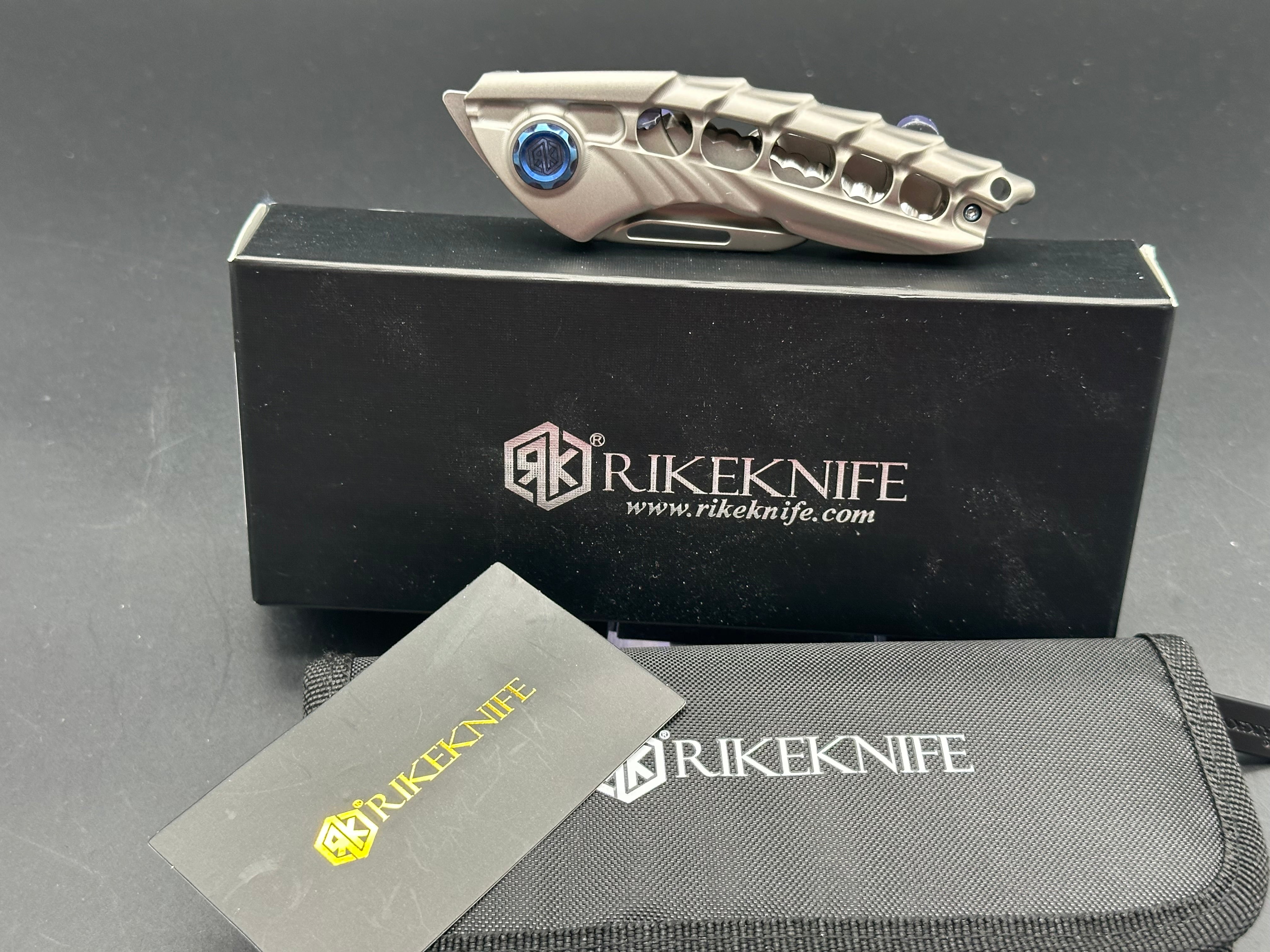 RIKE Alien 1 Folding Knife with Fully Serrated Blade - EDC Tactical Knife for Outdoor Camping, Survival & Everyday Carry