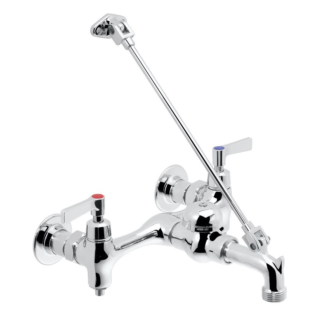 Speakman SC-5812 Commander Hot and Cold Service Utility Sink Faucet - Polished Chrome Finish for Janitor Closets, Kitchens, Garages & Commercial Use | Durable Heavy-Duty Design for High-Traffic Areas