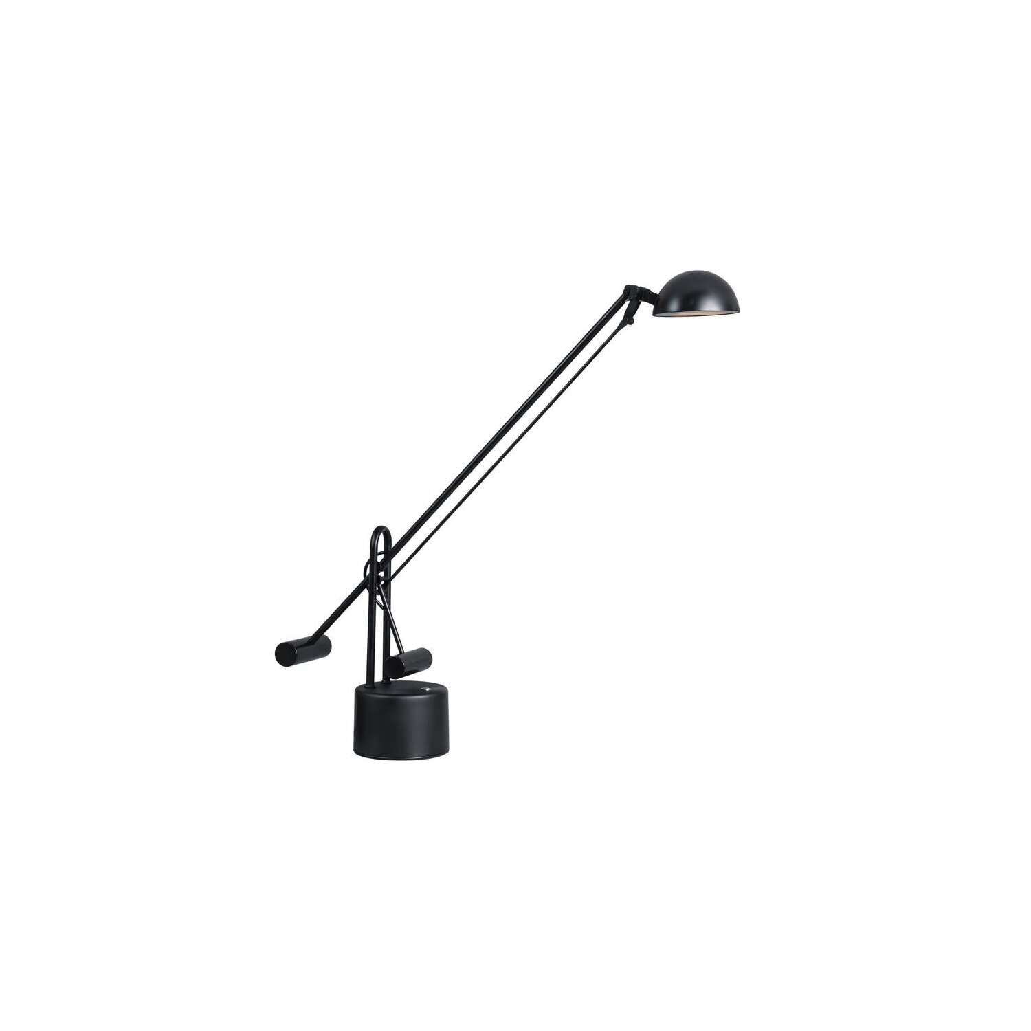Lite Source LS-306BLK Halotech 29-Inch 8W LED Desk Lamp - Adjustable Metal Office Light with Eye-Caring Technology, Black - Perfect for Home Office, Study, Reading & Workspace Lighting