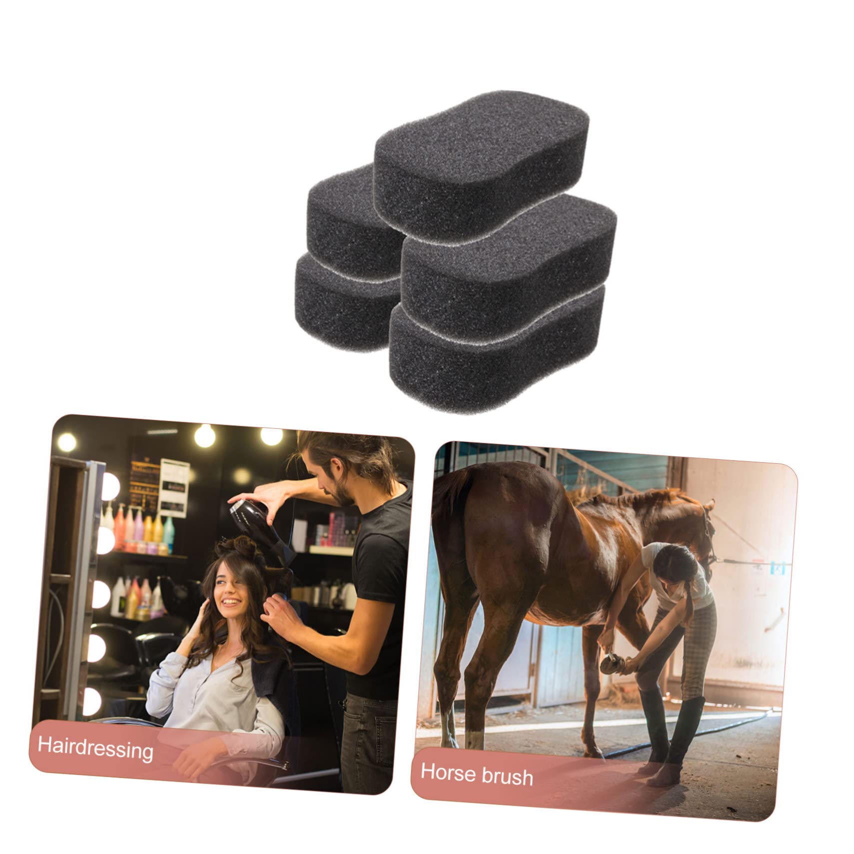 5-Pack Soft Bath Sponges for Horses - Gentle Grooming Sponge with Smooth Surface & Durable Design - Perfect for Horse Cleaning, Washing, and Skin Care - Ideal for Stables, Barns, and Equine Grooming Sessions