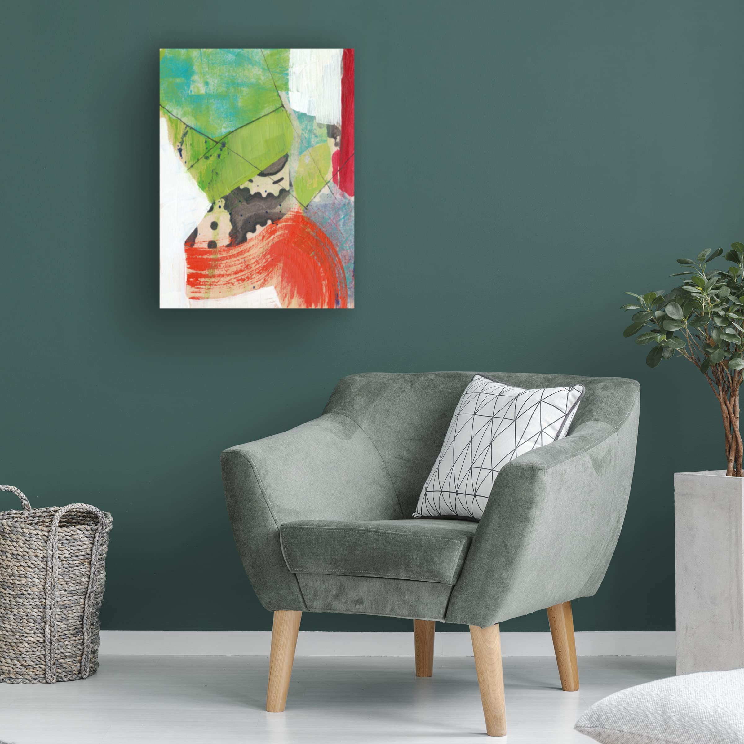 Trademark Fine Art 'Gear Head I' Canvas Wall Art by Jennifer Goldberger - Modern Home & Office Decor for Automotive Enthusiasts