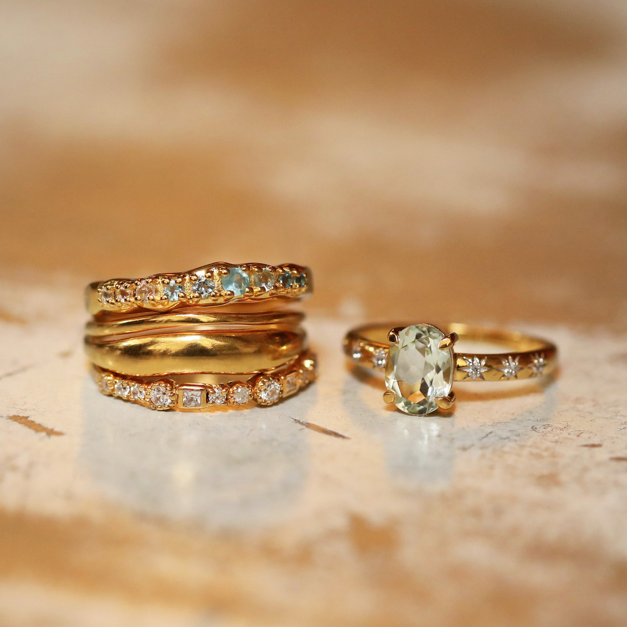 Hattie Ombre Molten Ring - Elegant Gradient Jewelry for Women | Perfect for Parties, Weddings & Everyday Wear