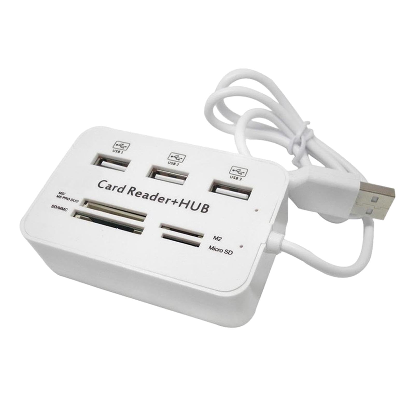 Multi-Port USB Laptop Docking Station with 6-in-1 Card Reader - 4K HDMI, 3 USB 3.0 Ports, Gigabit Ethernet - Portable USB Hub for MacBook, Dell, HP, Lenovo - Perfect for Home Office, Gaming & Video Conferencing