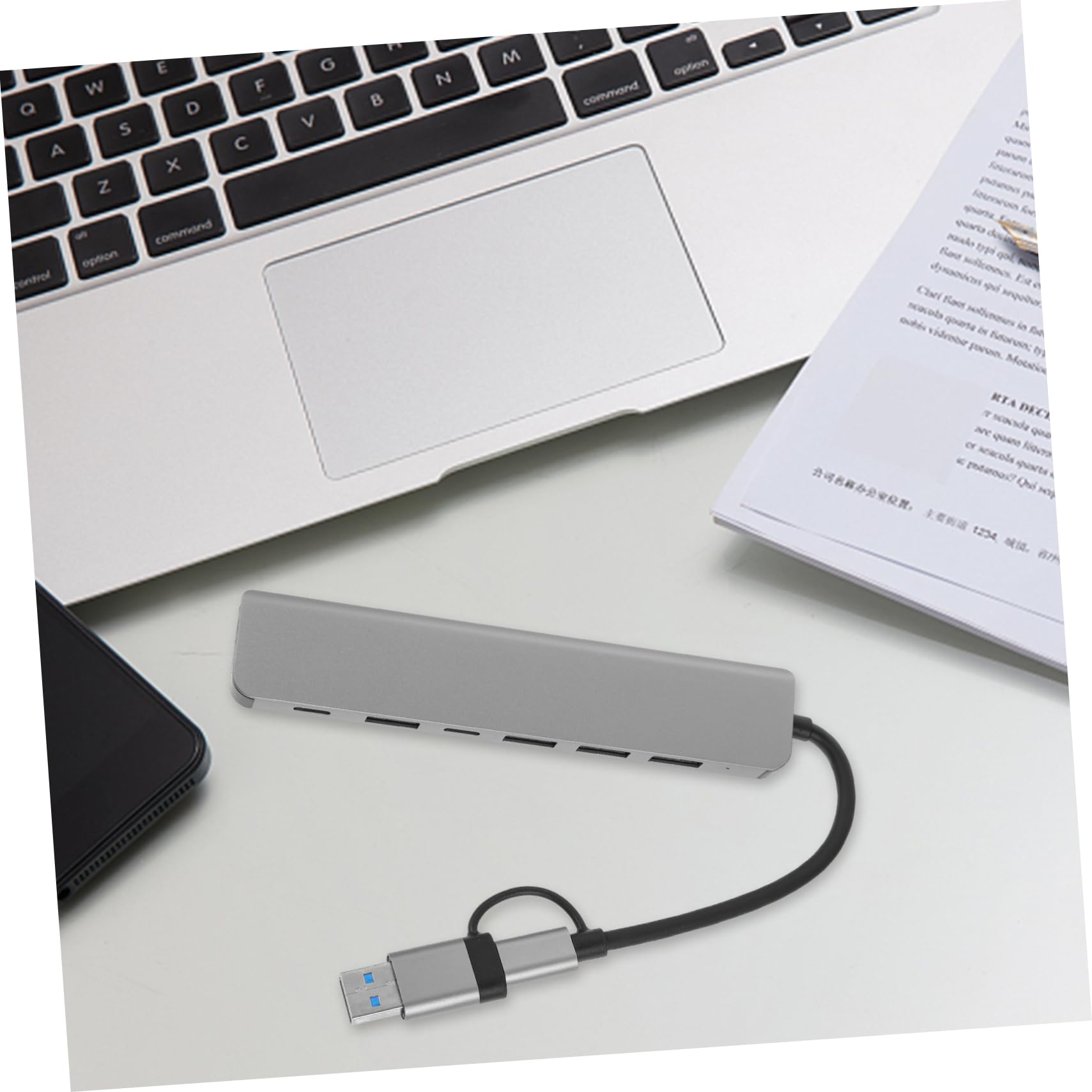 OSALADI 7-in-1 USB Hub Extender with 7 Ports - High Speed USB 3.0 Splitter Adapter for Laptop, PC, MacBook - Portable USB Port Expander with ABS Housing for Office, Home, Travel & Gaming Accessories