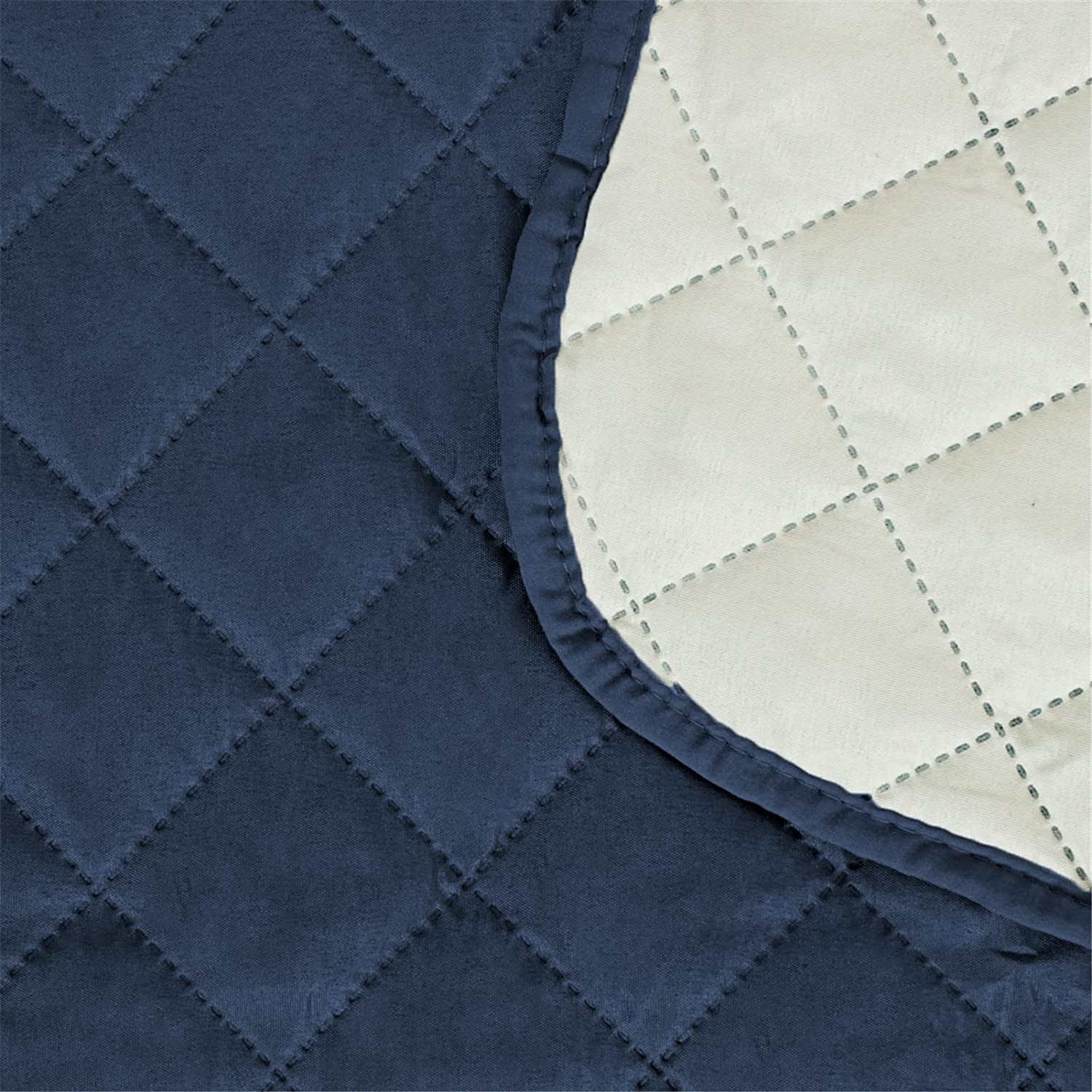 Anti-Slip Recliner Sofa Cover - Water Repellent 2/3 Seat Couch Slipcover for Reclining Couches, Quilted Pet-Friendly Furniture Protector (Navy Blue, 2-Seater) - Perfect for Living Rooms, Home Theater & Pet Owners