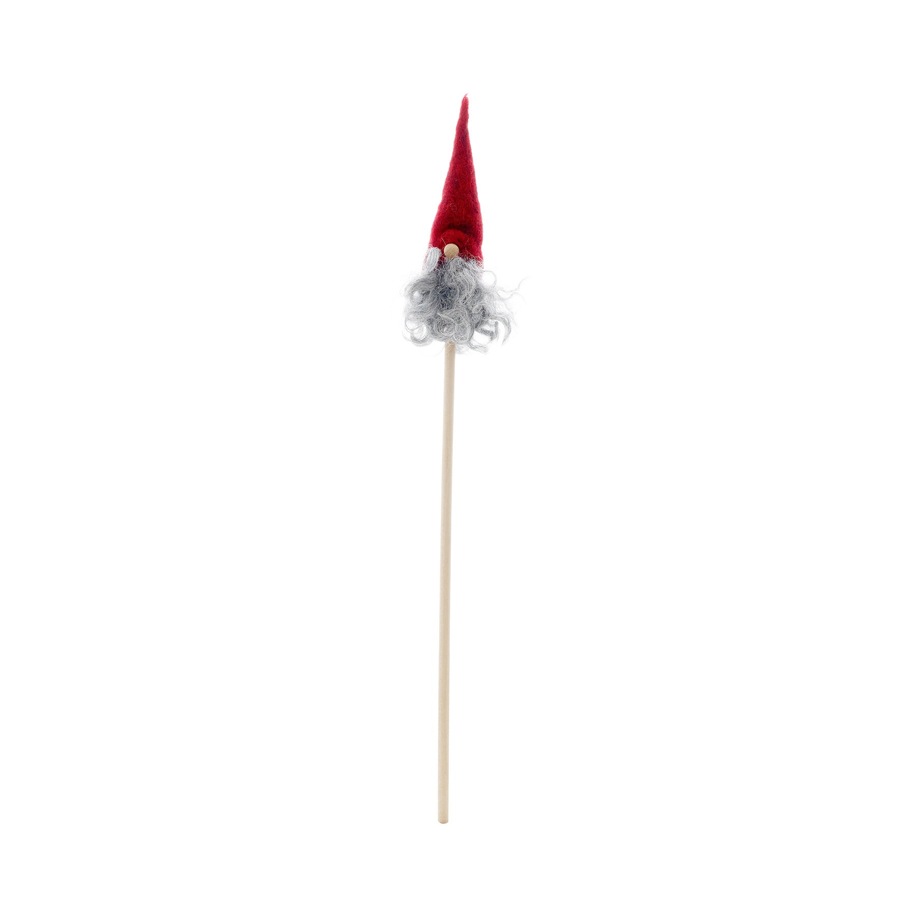 Red Garden Gnome on a Stick - Funny Outdoor Lawn Decoration for Yard, Garden, and Halloween Decor