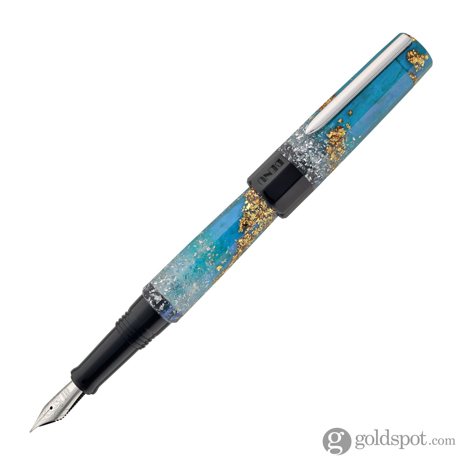 Benu Euphoria Fountain Pen - Premium Bora Bora Blue Ink Pen for Writing, Calligraphy & Gift Giving | Elegant Office, Wedding & Special Occasion Pen