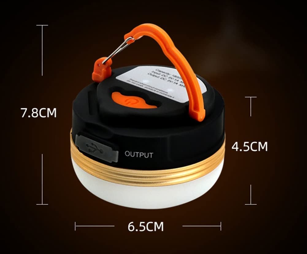 USB Rechargeable LED Camping Lantern - Waterproof Mini Flashlight & Tent Light for Outdoor Adventures, Hiking, Backpacking, Emergency, Garden, Patio, and Power Outages