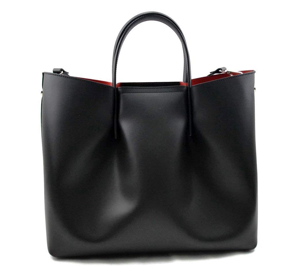 Genuine Leather Shoulder Bag for Women - Stylish Tote, Hobo & Crossbody Handbag in Black - Perfect for Work, Travel & Everyday Use