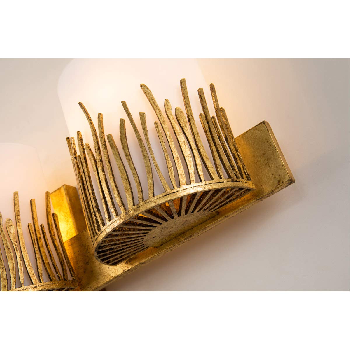 Lucas & McKearn 3-Light Gold Bathroom Vanity Lighting Fixture - Modern Sawgrass Design for Bathroom Mirror, Powder Room & Dressing Area
