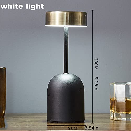 Modern Touch LED Bedside Table Lamp - Golden Farmhouse Night Light with Warm Glow for Bedroom, Office & Living Room Decor | Electroplated Creative Desk Lamp for Home & Workspace