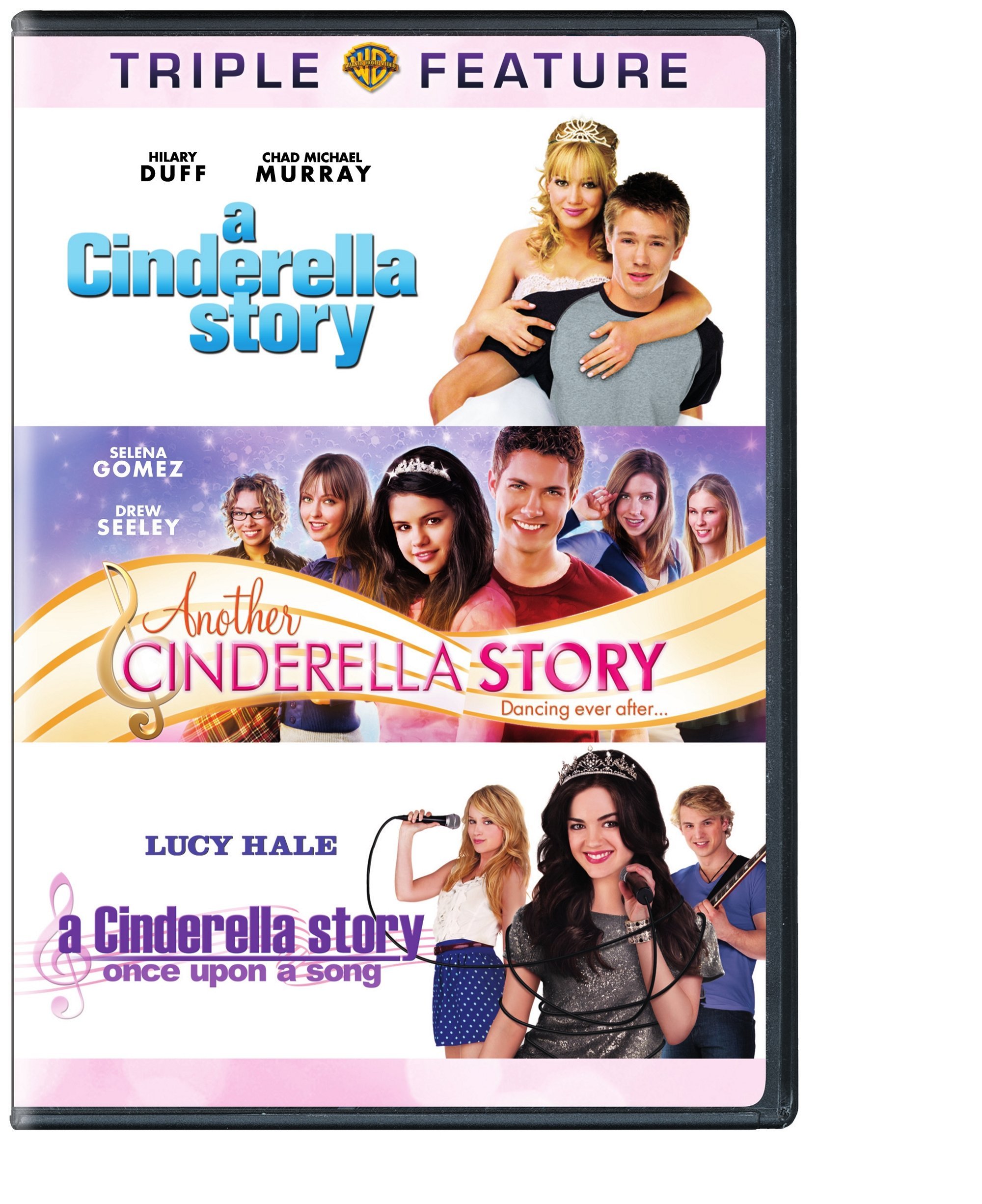 Cinderella Story Triple Feature DVD Set - A Cinderella Story, Another Cinderella Story & Once Upon a Song | Perfect for Family Movie Nights, Teen Sleepovers & Princess-Themed Parties