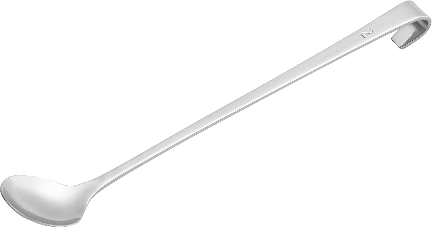 Premium Yoshikawa YJ2814 Long Powder Spoon - Japanese Stainless Steel Kitchen Tool for Baking, Cooking & Coffee - Ideal for Measuring Spices, Flour & Sugar