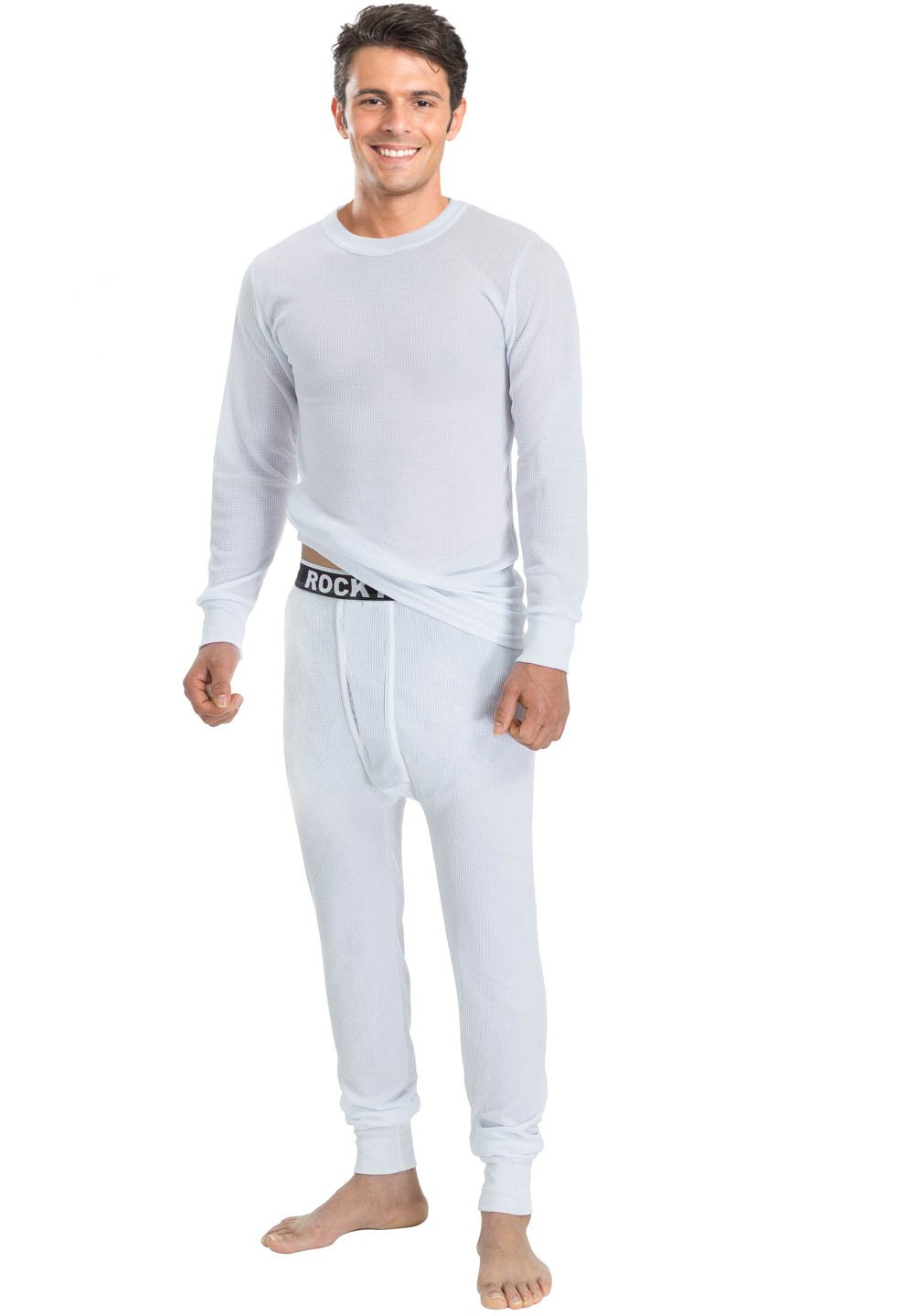 Rocky Men's Thermal Underwear Set - Waffle Knit Base Layer for Cold Weather - Long Johns for Winter, Hiking, Skiing & Outdoor Activities