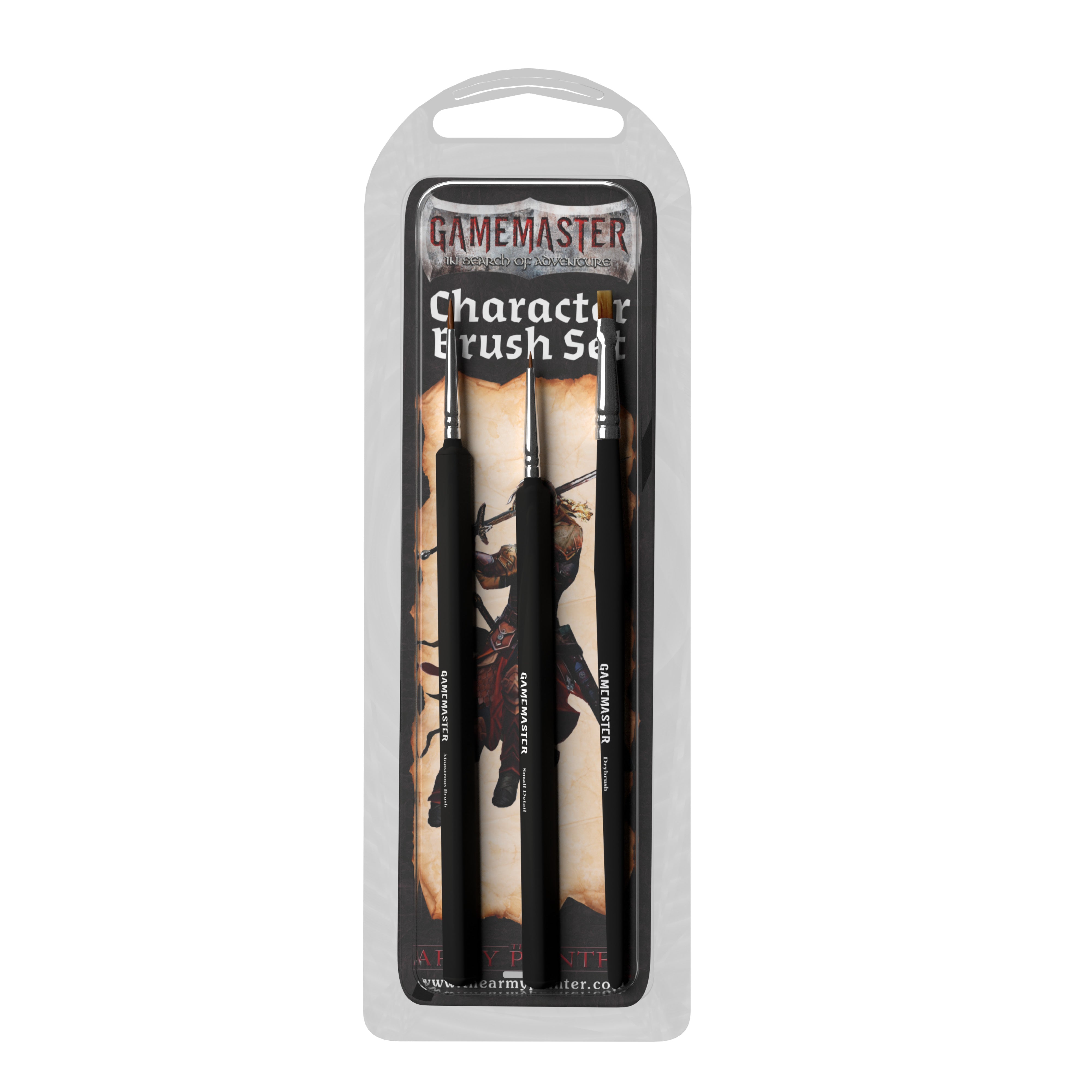 Gamemaster Character Brush Set - Professional Paint Brushes for Miniature Figures & Tabletop Gaming - Perfect for Warhammer, D&D, and Model Painting