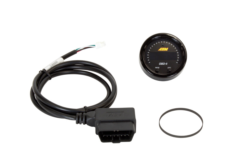 AEM X Series OBDII Gauge Kit - Digital Performance Monitor for Cars & Trucks - Real-Time Engine Data Display for Racing, Tuning & Diagnostics