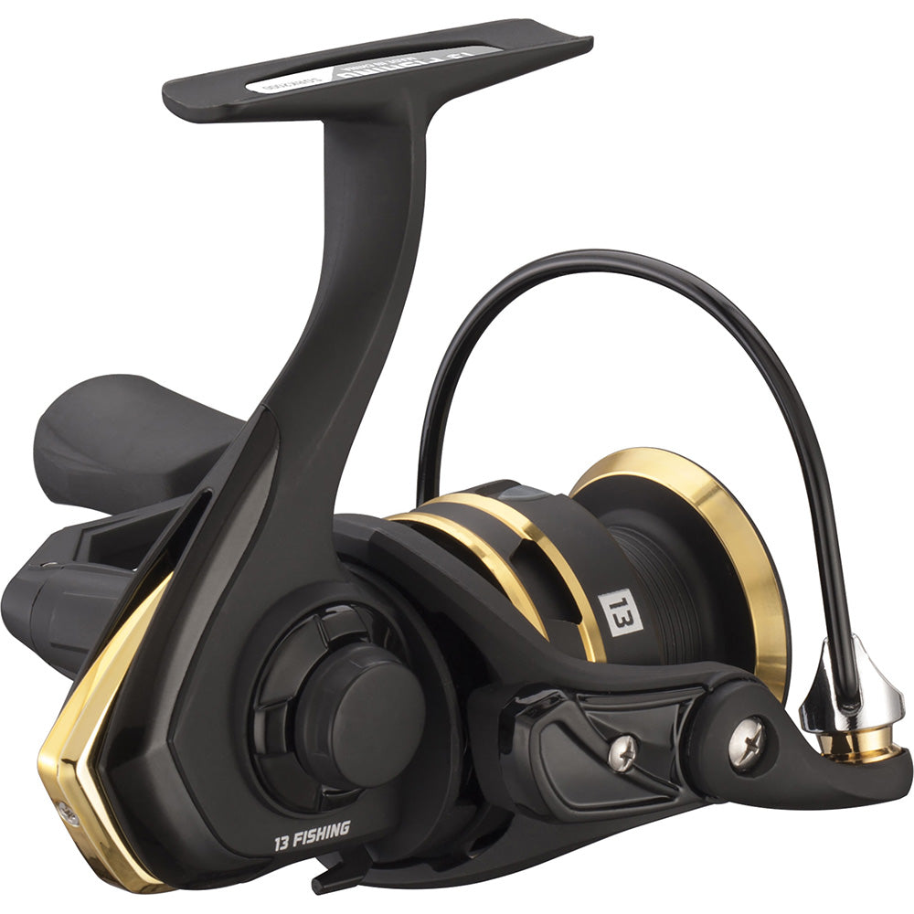 13 Fishing Source R Spinning Reel - 5.2:1 Gear Ratio, 4.0 Ball Bearings - Smooth Saltwater & Freshwater Fishing Reel for Bass, Trout & Walleye | Perfect for Shore Fishing, Kayak & Boat Angling