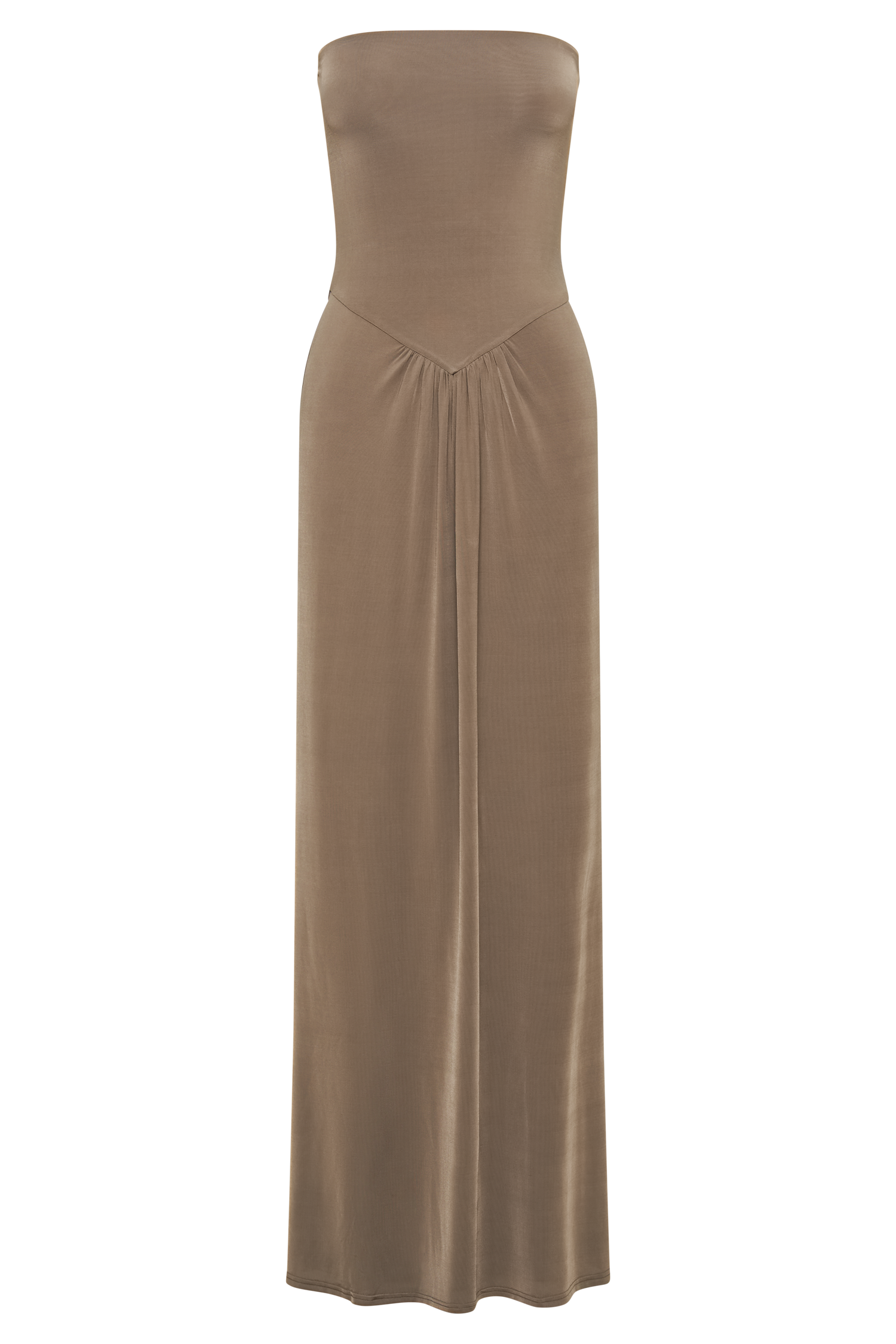 Ruby Strapless Slinky Maxi Dress by Coco | Elegant Bodycon Evening Gown for Women | Perfect for Cocktail Parties, Weddings & Date Nights