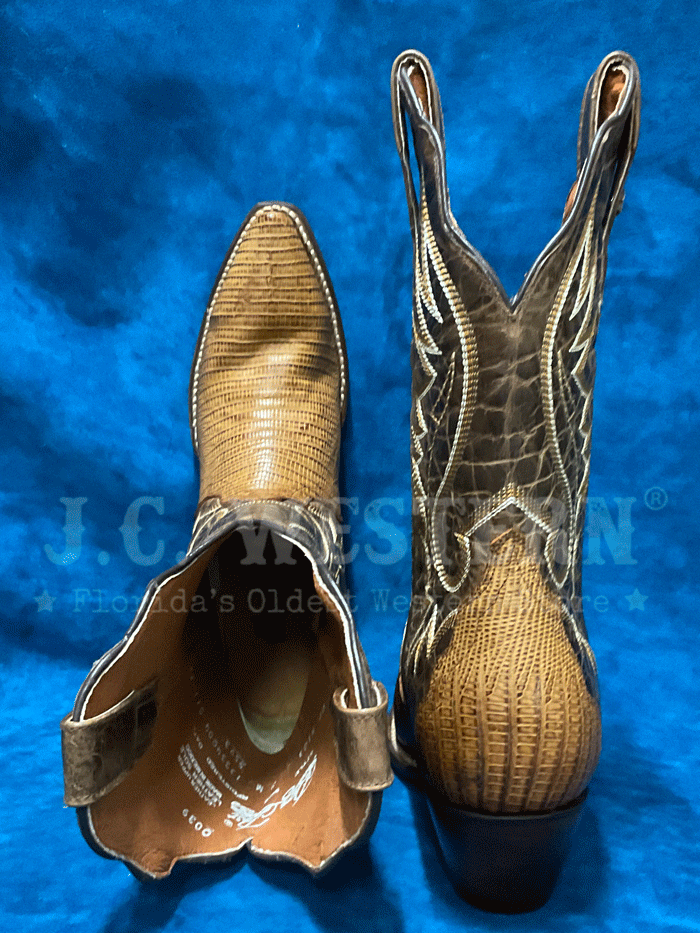 Dan Post DP5103 Women's CELINE Lizard Western Boots in Tan - Stylish Cowgirl Boots for Country Dancing, Rodeos & Western Fashion