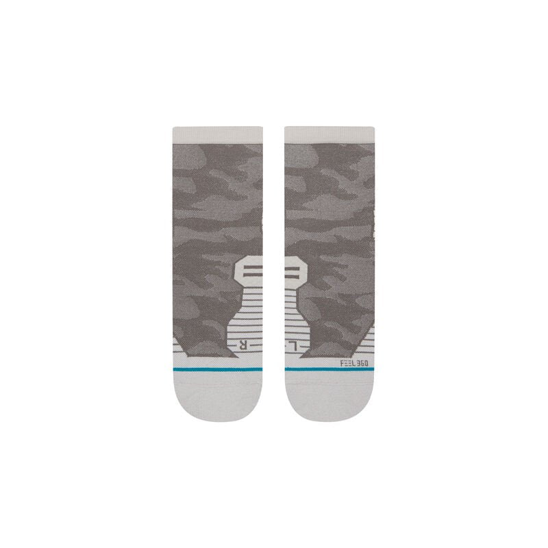 Men's Quarter Socks - Klicks Dark Grey Athletic Socks for Running, Hiking & Casual Wear - Breathable & Comfortable - FINAL SALE