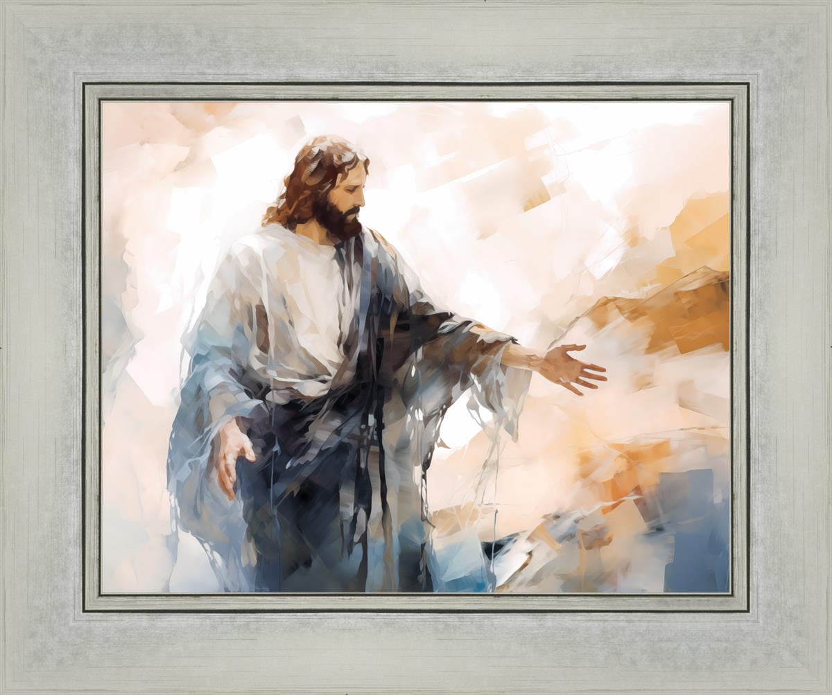 Come Unto Me By Gabriel Heaton - Inspirational Christian Wall Art for Home & Church Decor | Perfect for Living Room, Bedroom & Office