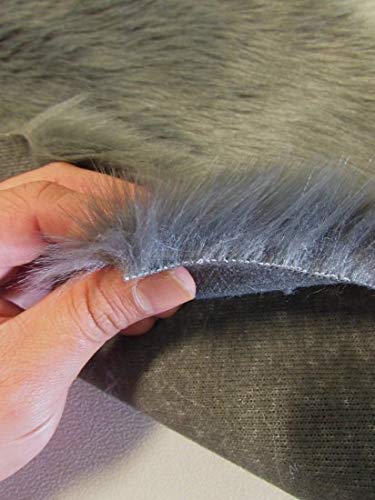 Ecoshag™ Short Shag Faux Fur Fabric by The Yard - DIY Coats, Costumes, Scarves, Rugs & Fashion Accessories (Oyster) - Perfect for Home Decor, Craft Projects & Winter Fashion