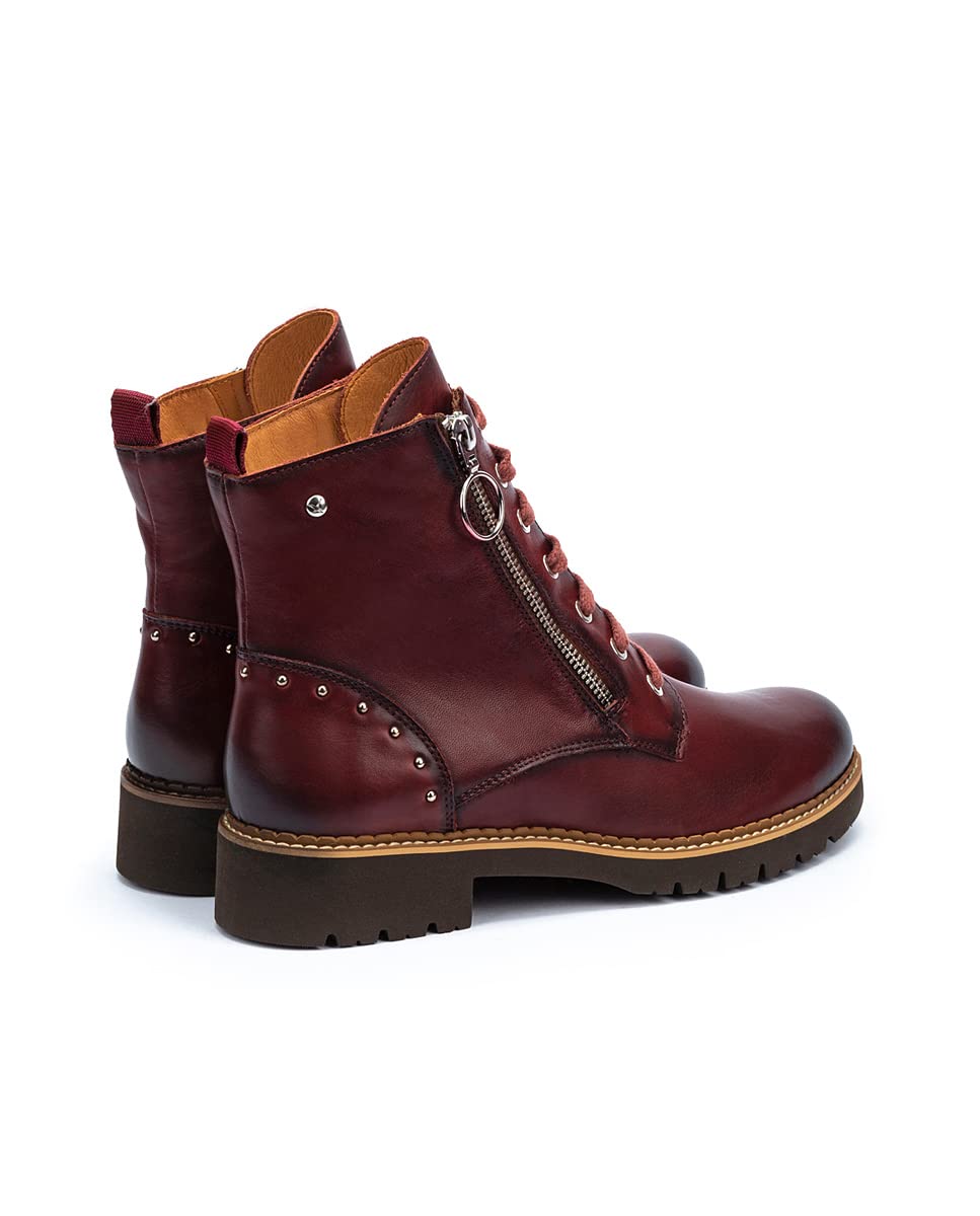 PIKOLINOS Women's Leather Flat Ankle Boots - Comfortable Casual Shoes for Walking, Work & Everyday Wear