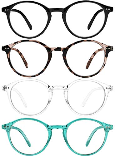 4 Pack: Crystal, Leopard, Black, Transparent Turqouise