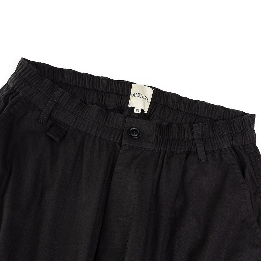 ASUSL Ripstop Four Pocket Cargo Pants for Men - Durable Tactical Work Pants - Black - Perfect for Outdoor, Hiking, and Workwear