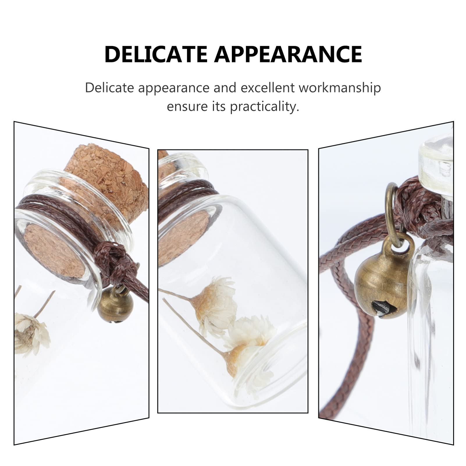4-Piece Perfume Bottle Pendant Set - Essential Oil Diffuser for Car, Hanging Car Air Freshener & Interior Decor - Aromatherapy Gift for Home, Office, and Travel Use