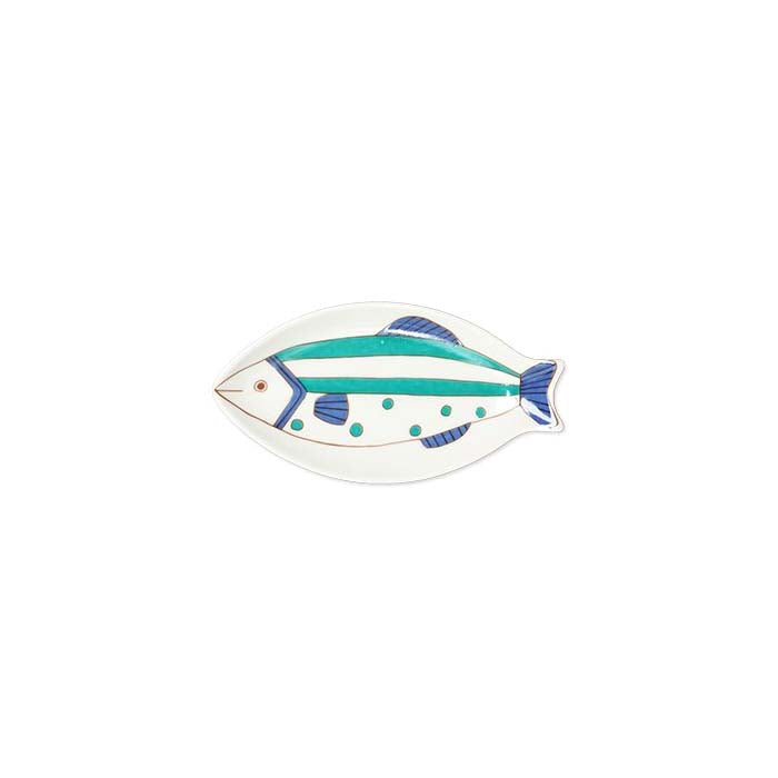 Harekutani Porcelain Small Fish Plate - Elegant Japanese Ceramic Appetizer Dish for Sushi, Desserts & Home Decor