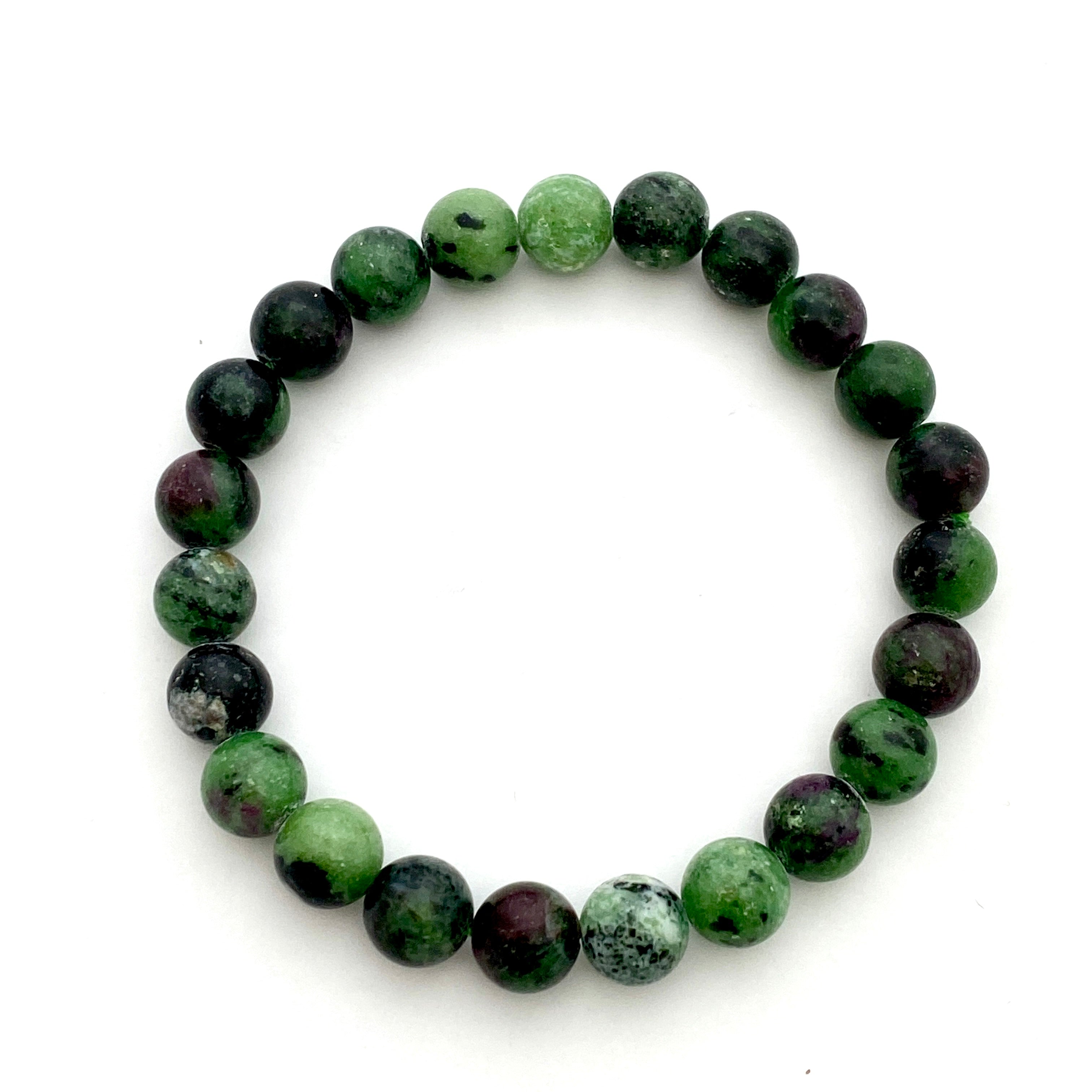 Natural Ruby in Zoisite Bracelet - Handmade Gemstone Jewelry for Women - Perfect for Healing, Meditation & Spiritual Energy - Gift for Her