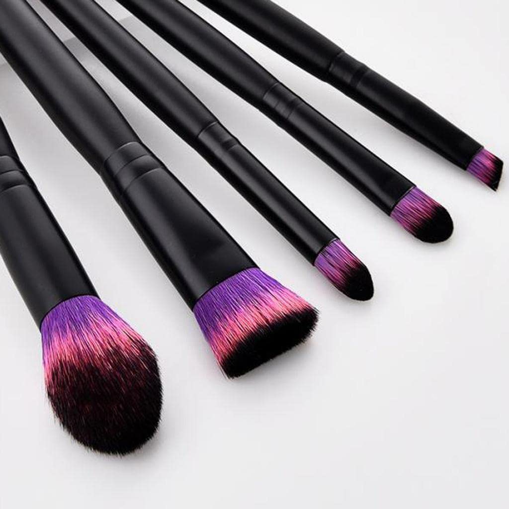 GAH 5-Piece Professional Makeup Brush Set for Eyeshadow & Eyeliner - Soft Synthetic Bristles Cosmetic Brushes for Flawless Eye Makeup Application | Perfect for Daily Use, Travel & Professional Makeup Artists